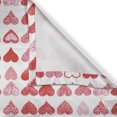 thumbnail image 6 of Ambesonne Valentines Day Valance & Curtain, Romantic Hearts, 55"x30", Vermilion Pink White, 6 of 6