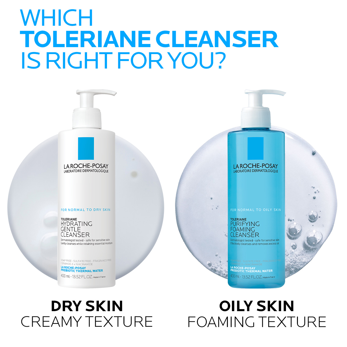 La Roche-Posay Toleriane Purifying Foaming Face Wash, 13.52 oz photo 3