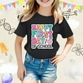 thumbnail image 2 of LEKDFST Kindergarten Graphic Tees for Kids Girls Boys Back to School T Shirt Watch Out Kindergarten Here I Come Graphic Tops Black 10-11 Years, 2 of 4