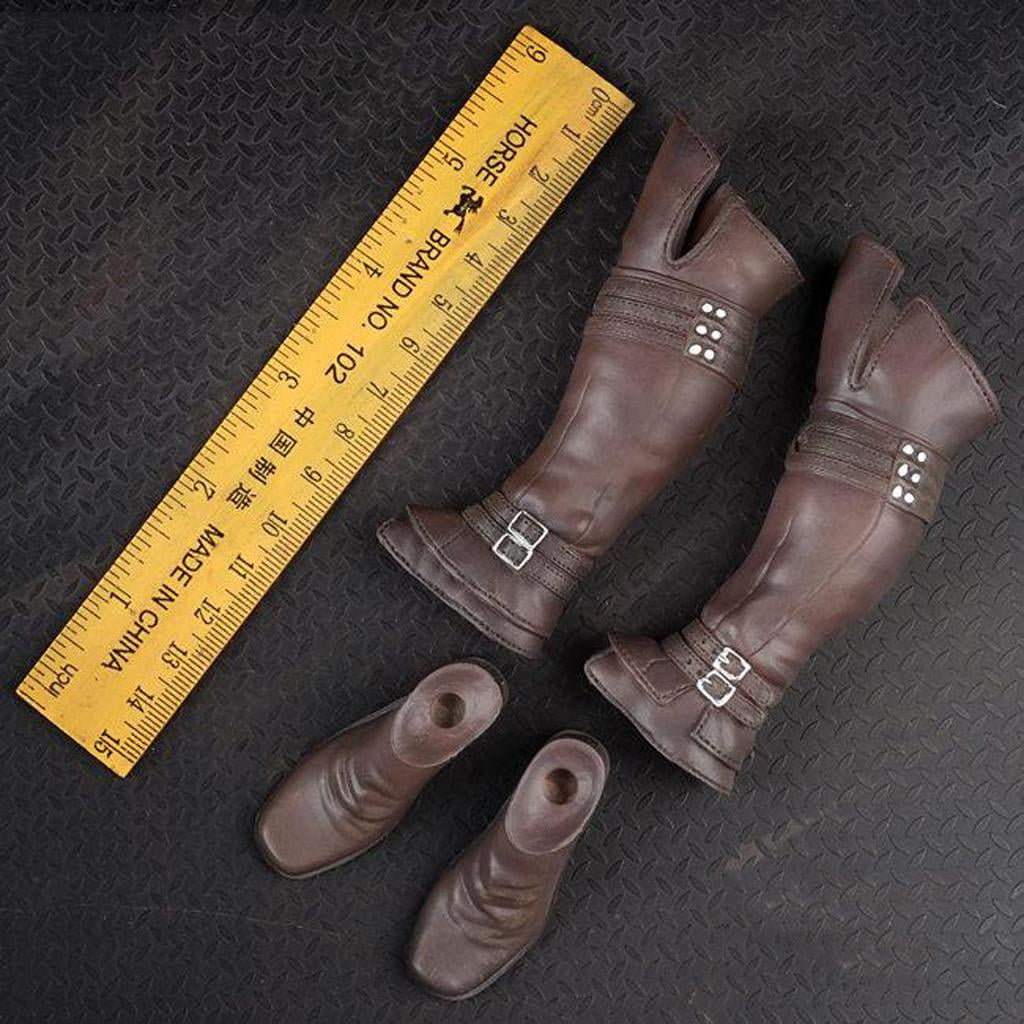 Details about   1/6 Shoes Over Knee Boots for 12 inch Soldier Story DML DID Action Figures 