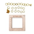 thumbnail image 2 of Knitting Gauge Ruler Woven Marker Buckle for Scarf Handcrafts Knitting Tools D, 2 of 8