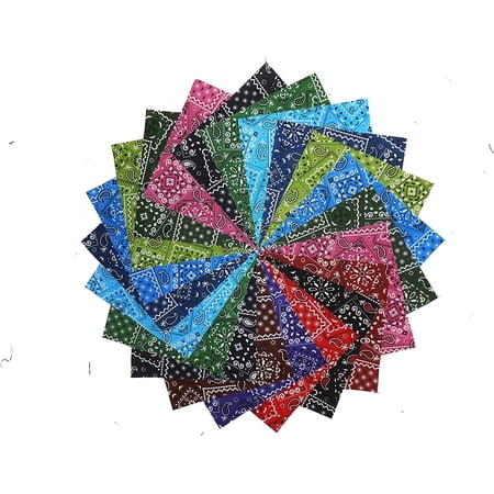 14 10" Layer Cake Bandanna Quilt Fabric Squares