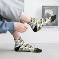 thumbnail image 2 of Fuzoiu Excavator Print Adult Socks, Crew Moisture-wicking Socks, Unisex Cushion Crew Socks,Casual Sports Ankle Socks, 2 of 7