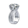 thumbnail image 1 of (6 US size) 3 carat super sparkling diamond ring-925 silver, 1 of 8