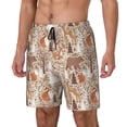 thumbnail image 1 of Fotbe Woodland Animals in Neutral Tones Traje de Baño para Hombre – Shorts de Natación de Secado Rápido con Forro y Bolsillos-Medium, 1 of 6