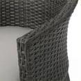 thumbnail image 3 of Outdoor Patio Lounge Chairs | Modern Set of 2 | Weather Resistant Wicker | light gray |Grey| Rattan+Waterproof Fabric+Metal, 3 of 14