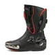 thumbnail image 1 of Zeozoom Botas De Equitación Para Motocicleta, Botas De Cuero Para Mujeres Y Hombres, Protección Antideslizante, Deportes De Carreras (Negro, Hombres Adultos, 8,5 Numéricos, Sistema De Tallas De Calzad, 1 of 5