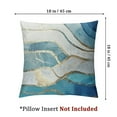 thumbnail image 4 of Acheng Marble Texture Turquoise and Gold Silver Decorative Throw Pillow Covers Luxury Abstract Fluid Art Ink Soft  Pillow Case Square Cushion Covers for Couch Sofa Set of 2 12x12in, 4 of 7