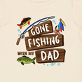 thumbnail image 4 of Inktastic Gone Fishing with My Dad Boys or Girls Baby T-Shirt, 4 of 5