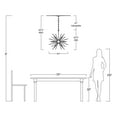 thumbnail image 2 of The Lighting Store Valeria 12-light Shiny Bronze Sputnik Sphere Chandelier, 2 of 5