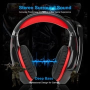 Beexcellent Gaming Headset for PS4 PS5 Xbox One Switch PC with Noise Cancelling Stereo Bass Surround Sound