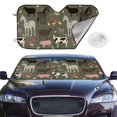 thumbnail image 3 of Lsque Farm Animals Car Windshield Sun Shade | Accordion Folding Style Auto Shade for Car Truck SUV Van | Blocks UV Rays Sun Visor Protector | Medium, 3 of 7