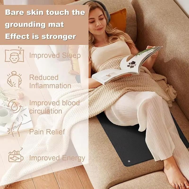 35.4x23.6Inch Anti Static Grounding Mat - Yoga Massage Pad for Daily Wellness Support