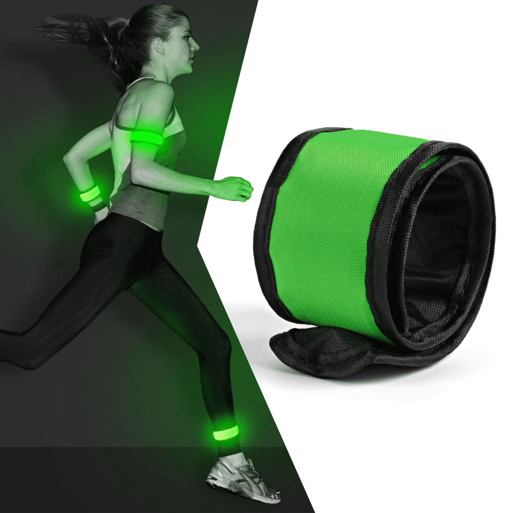 LED Slap Armband Lights Glow Band for Running 35cm