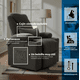thumbnail image 2 of Sillón Reclinable con calentador y masajeador color Gris, 2 of 6