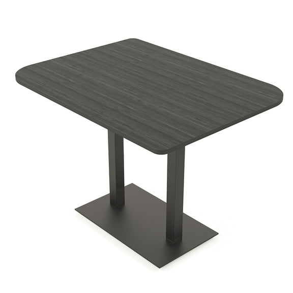 60" Small Dou Bistro Height Table Double Base Bar Table