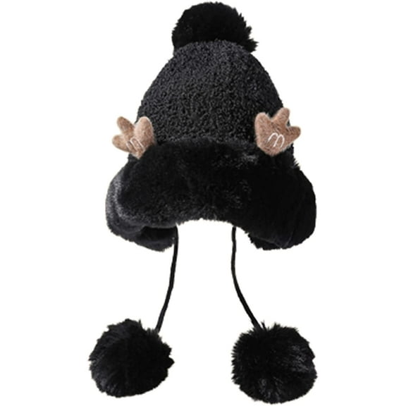 CoCopeaunts Christmas Hat, Santa Hat Beanie Winter Hat Hats for Women Plush Beanies Hat Winter Beanies Hat Beanie Knit Skull Cap