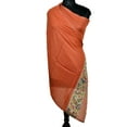 thumbnail image 2 of Orange Woollen Scarves for Women with Simple Chic Floral Prints Accessory for Fall/Winter, 2 of 5