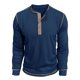 thumbnail image 4 of pstuiky camisa de manga larga para hombre, Camisa básica de manga larga con cuello redondo y transpirable de color sólido a la moda informal para hombre top de hombre l, 4 of 7