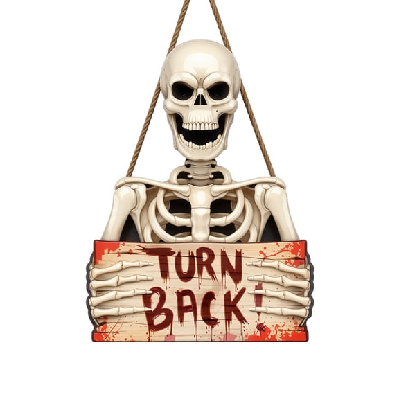 Halloween Skeleton Decor Spooky Scary Outdoor Hanging Decoration for Haunted House Party Patio Porch Front Door Entryway Halloween Display