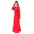 thumbnail image 4 of ThePirateDressing Women’s Renaissance Medieval Peasant Smocked Maxi Dress, 100% Rayon, 4 of 6