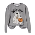 thumbnail image 4 of WEIWEN Boo Jee Halloween Sweatshirt for Women Cute Ghost Pumpkin Graphic Fall Outfits for Women Dressy Casual Long Sleeve Pullover Going Out Tops Womens Sweaters S, 4 of 6
