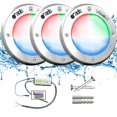 thumbnail image 1 of 3 Lámparas LED Sumergible Para Alberca de nicho o sobreponer ADS SPA 50W 16CM Multicolor RGB Con Transformador, 1 of 5