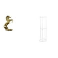 thumbnail image 1 of Figura De Caballo Hecha A Mano, Decoración De Mesa Con Acrílico Transparente, Mesa Auxiliar Pequeña Para Hoteles, Estanterías, Chimeneas, Oficinas, Balcones, Decoración, Fácil Montaje Y, 1 of 8