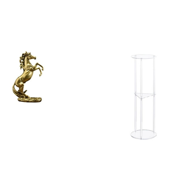 Figura De Caballo Hecha A Mano, Decoración De Mesa Con Acrílico Transparente, Mesa Auxiliar Pequeña Para Hoteles, Estanterías, Chimeneas, Oficinas, Balcones, Decoración, Fácil Montaje Y