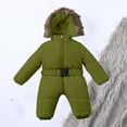thumbnail image 5 of Infant Baby Boys Girls Winter Snowsuit Romper Hoodied Outwear Toddler Jumpsuit Warm Coat Jacket, 5 of 5