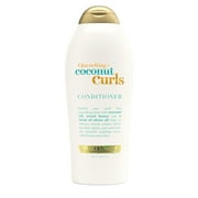 OGX Quenching + Coconut Curls, Moisturizing Conditioner for Curly Hair, Detangling, Curl Enhancing, 25.4 fl oz, 25.4 fl oz