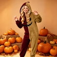 thumbnail image 4 of RFQWOVSR Adult Hooded Onesie Pajama with Print for Family Matching S, 4 of 5