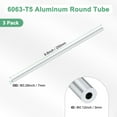 thumbnail image 3 of Tubo redondo de aluminio 6063 de 250 mm en paquete de 3, tubería de aluminio sin costura de 3 mm ID 7 mm OD para manualidades DIY [0.12x0.28x9.8IN], 3 of 7