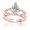 Rose Gold, variant on Houston Diamond District 0.75-3 Carat LAB GROWN DIAMOND Infinity Twisting Split Shank Pave Set Round Marquise Cut Engagement Ring (D-E Color VS1-VS2 Clarity) Rose Gold 1 Carat Center Size: 9