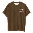 thumbnail image 4 of Fiudx Ofertas Del Día Camiseta de Manga Corta con Cuello Redondo y Estampado Informal con Estampado Frontal y Trasero de Béisbol para Mujer, 4 of 5