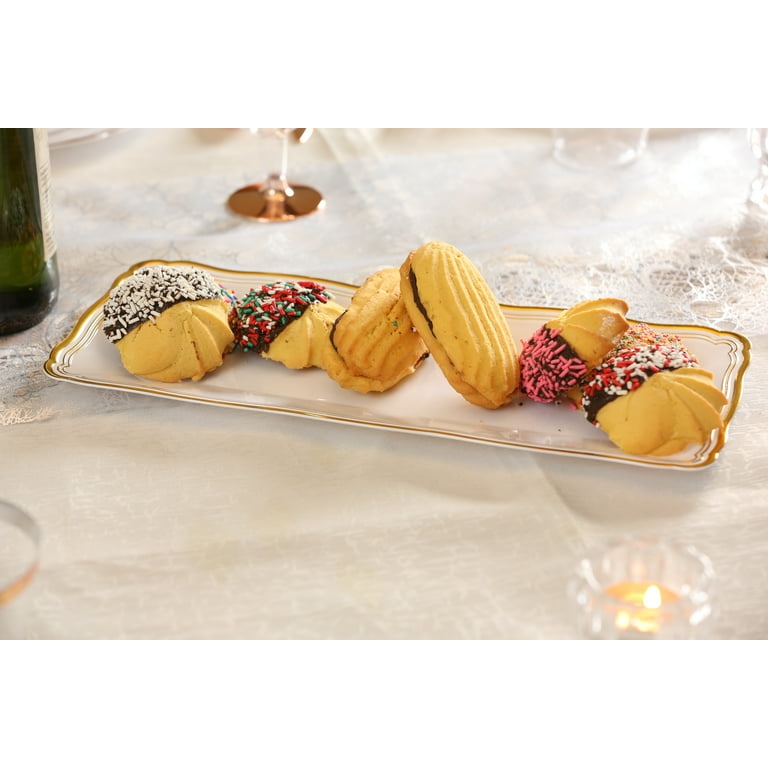 Gold plastic serving platters discount