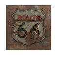 thumbnail image 1 of IMAX Corporation Route 66 Dimensional Metal Art in Brown, 1 of 1