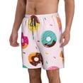 thumbnail image 2 of Bixox Men's Donut printing Casual Classic Fit Short Summer Beach Shorts, 2 of 6