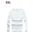 thumbnail image 4 of Sonducket Top básico para hombre, ropa interior cálida de manga larga con cuello redondo, Base para clima frío, ropa de Color sólido, Jersey, Camisetas XXL Espesar blanco, 4 of 6
