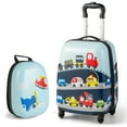 thumbnail image 1 of 2PC Kids Carry On Luggage Set 12" Backpack and 16" Rolling Suitcase for Travel, 1 of 9