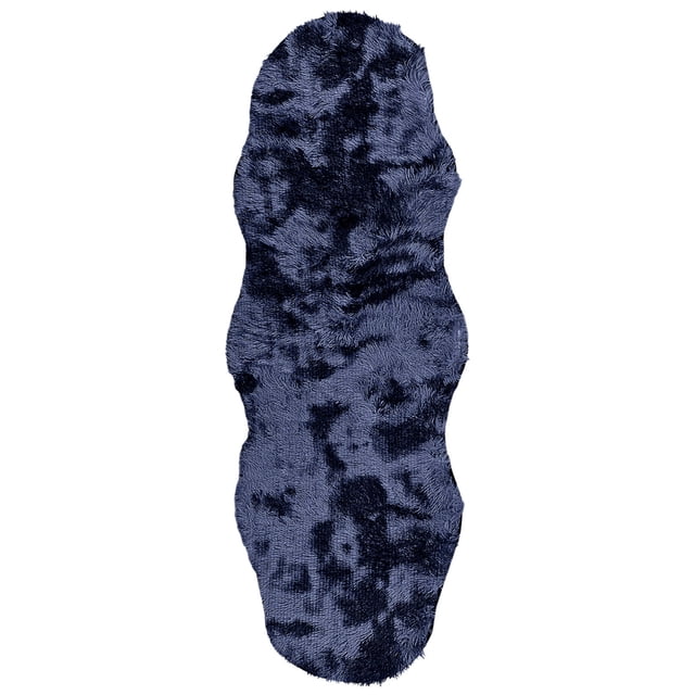 Living Room Rugs 71 in x 23.6 in Extra Large Plush Velvet Fleece Bedroom Rug With Non Slip Latex Backing Washable Water Absorbent