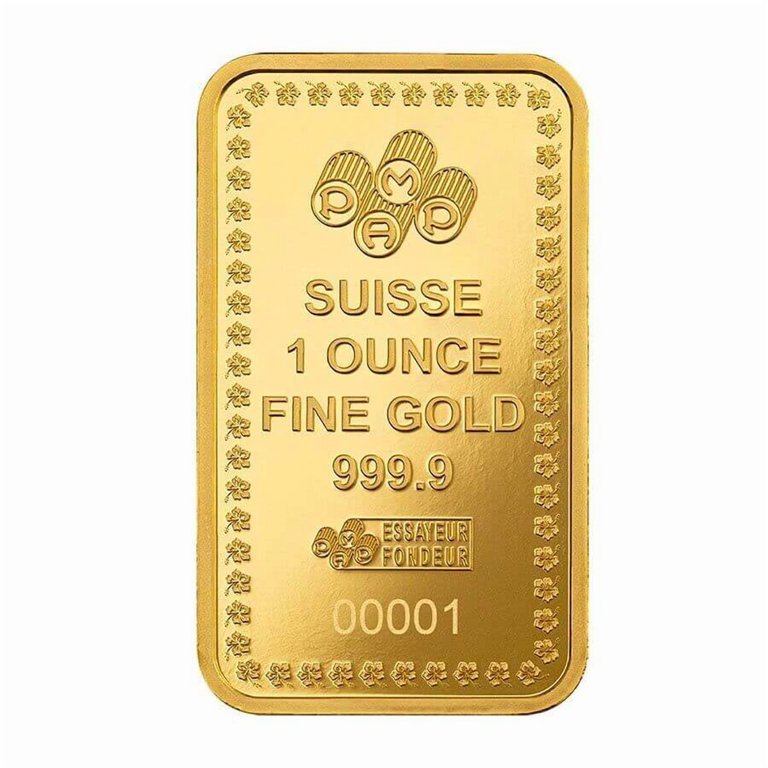 1 oz PAMP Suisse Diwali Lakshmi Gold Bar .9999 Fine (in Assay