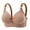 Brown, variant on Cozy Adjustable Bras for Women Fashion Retro Printed Smooth Backs Bralettes Full Coverage Push Up Wirefree Bras Pink 38