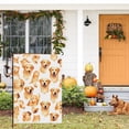 thumbnail image 6 of Cute Retriever Garden Flag for Outdoor Deco for Porch Farmhouse Front Door, Puppy Stickers Cute Dog Face Double Side Hanging Decoration Golden Retriever Decor Yard Decoration 28x40 Inches, 6 of 6