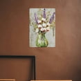 thumbnail image 5 of JEUXUS Flowers Metal Art Hanging Sign 8x12in, 5 of 7