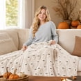 thumbnail image 4 of Faux Fur Halloween Throw Blanket, Soft Plush Blanket for Couch and Bed, Cozy Fall Blanket for Sofa, Warm Decorative Throw for Seasonal Home Accent, 4 of 9