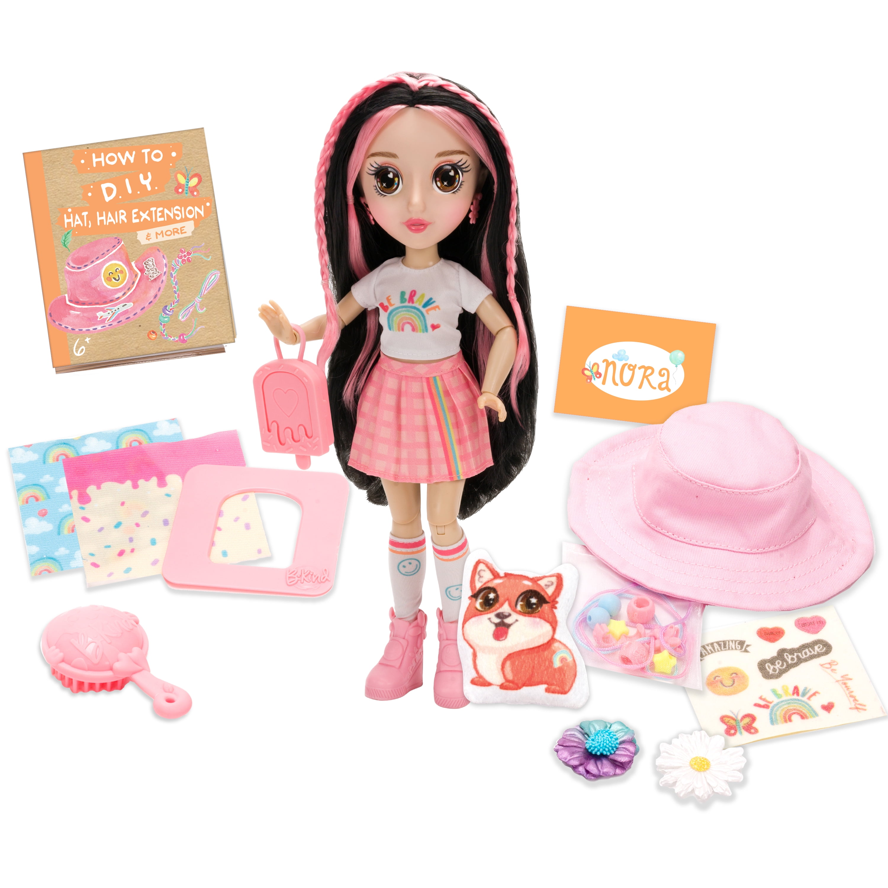 Reverse Hover Father fage BeKind: Nora Eco-Friendly Fashion Doll with DIY Play, Ages Child -  Walmart.com
