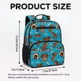 thumbnail image 7 of Jeiento Cute Dachshund 13.5 Inch Lightweight Preschool Backpack, Toddler School Bag for 2-5 Year Old Kids, Bookbag with 2 Front Zipper Pockets, Blue, 7 of 7