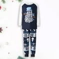 thumbnail image 2 of Ensemble de Pyjama Familial 2 Pcs Style de Noël Motif Bonhomme de Neige Flocon de Neige Tenue Quotidienne, 2 of 9