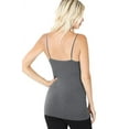 thumbnail image 4 of Womens Seamless Nylon Solid Cami Long Tank Top, 4 of 7
